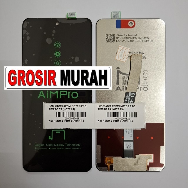 Lcd Xiaomi Redmi Note 9 Pro Black Aimpro Ts (note 9s)