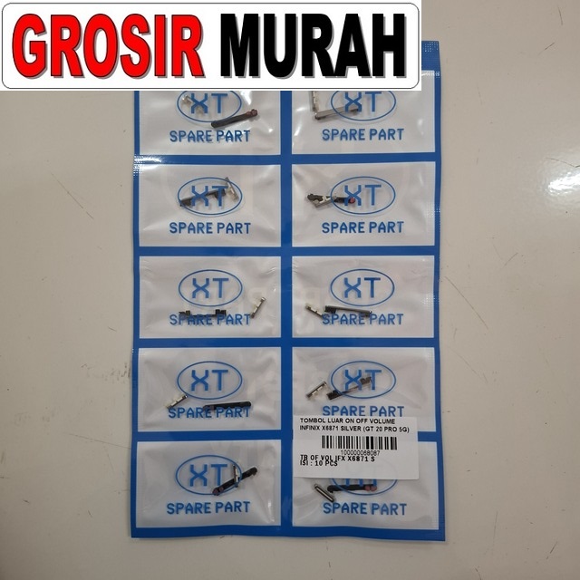 Tombol Luar On Off Volume Infinix X6871 GT 20 Pro 5G Silver