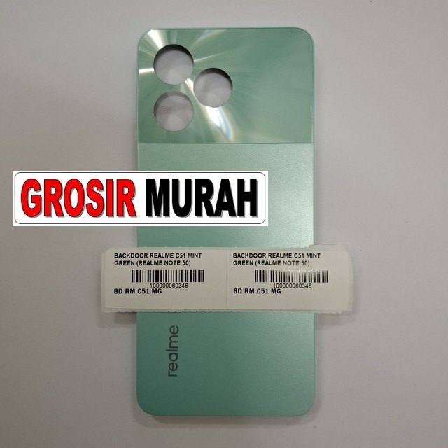 Backdoor Realme C51 Mint Green (realme Note 50)