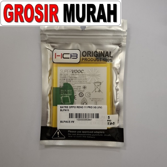 Batre Oppo Reno 11 Pro 5G VV BLPA15