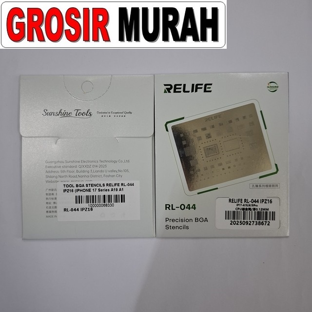 BGA Stencils Relife RL-044 IPZ16 iPhone 17 Series A19 A19 Pro