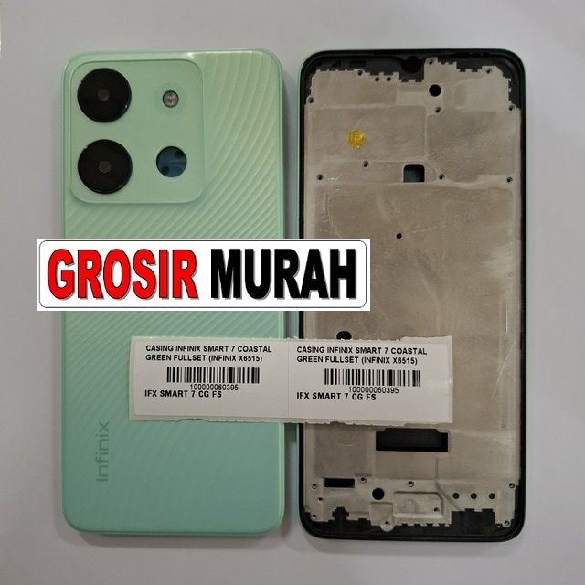 Casing Infinix Smart 7 X6515 Coastal Green Fullset