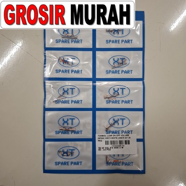 Tombol Luar On Off Volume Infinix X6873 X6876 GT 30 Pro 5G GT 30 5G White