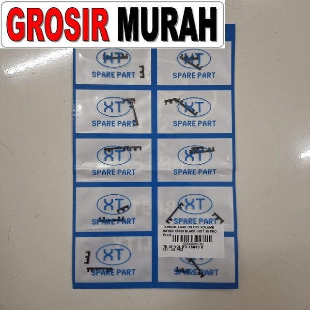 Tombol Luar On Off Volume Infinix X6880 Black Hot 50 Pro Plus 4G