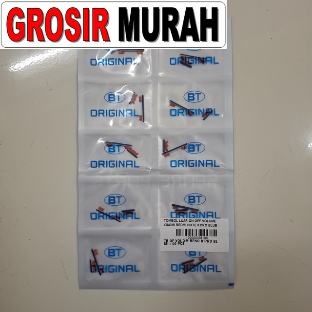 Tombol Luar On Off Volume Xiaomi Redmi Note 8 Pro Blue