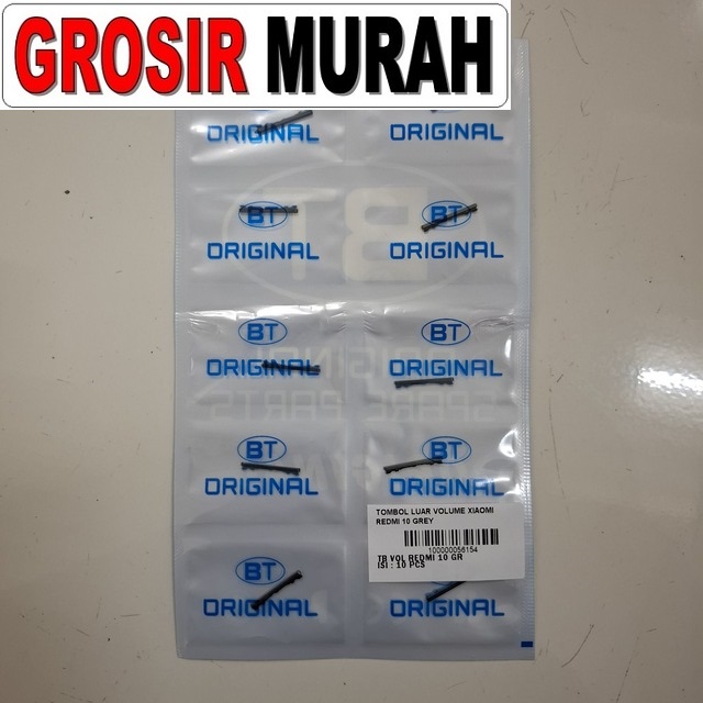 Tombol Luar Volume Xiaomi Redmi 10 Grey