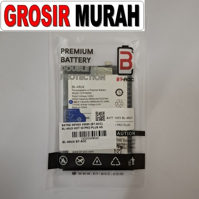 Batre Infinix X6880 BL-49UX BT-ACC Hot 50 Pro Plus 4G