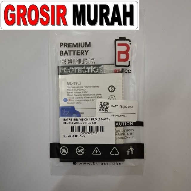 Batre Itel Vision 1 Pro BL-39Li BT-ACC