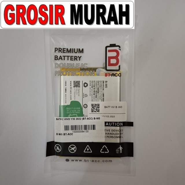 Batre Vivo Y35 2022 B-W0 BT-ACC