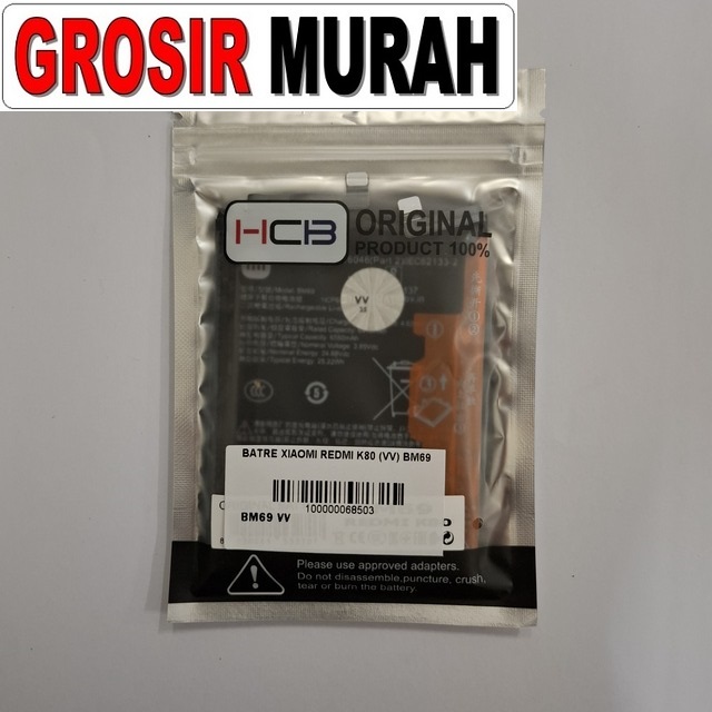 Batre Xiaomi Redmi K80 BM69 VV