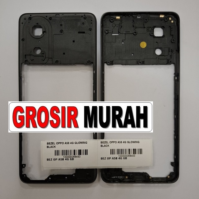 Bezel Oppo A58 4G Glowing Black