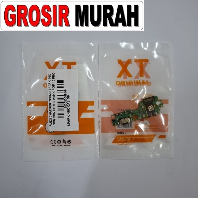Flexi Charger Tecno Spark 40C Ori KM4K Pop 10 Pro Plus