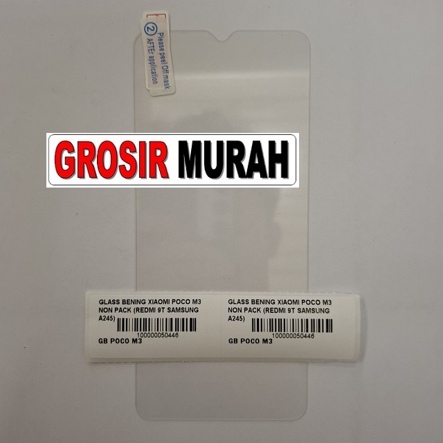 Glass Bening Xiaomi Poco M3 Redmi 9T Samsung A245