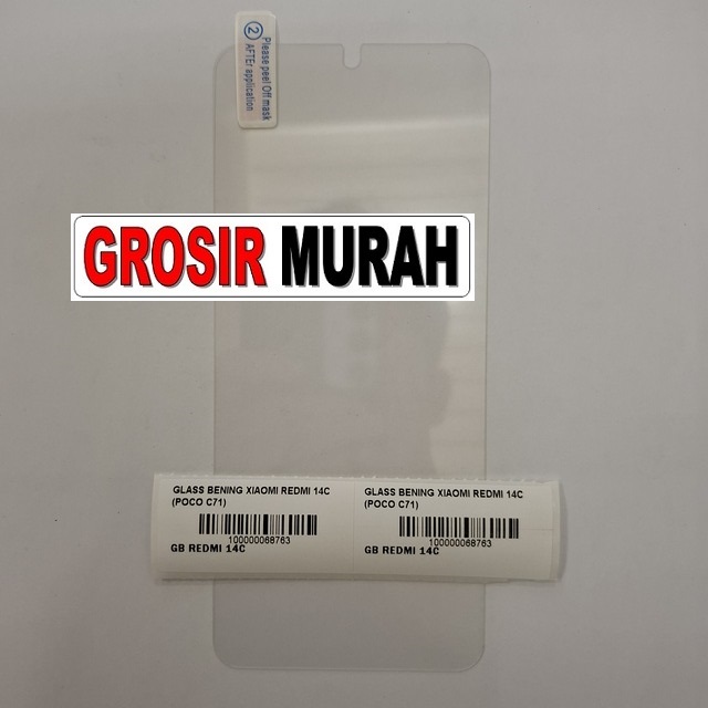 Glass Bening Xiaomi Redmi 14c Non Pack (poco C71)