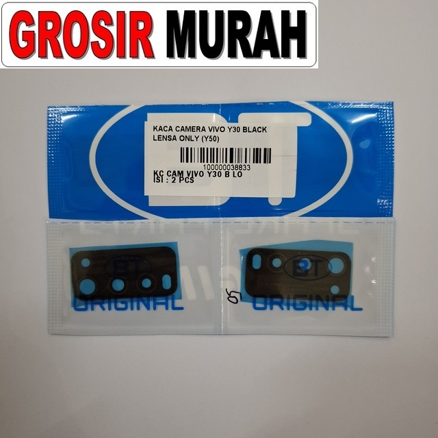 Kaca Kamera Vivo Y30 Black Lensa Only Y50