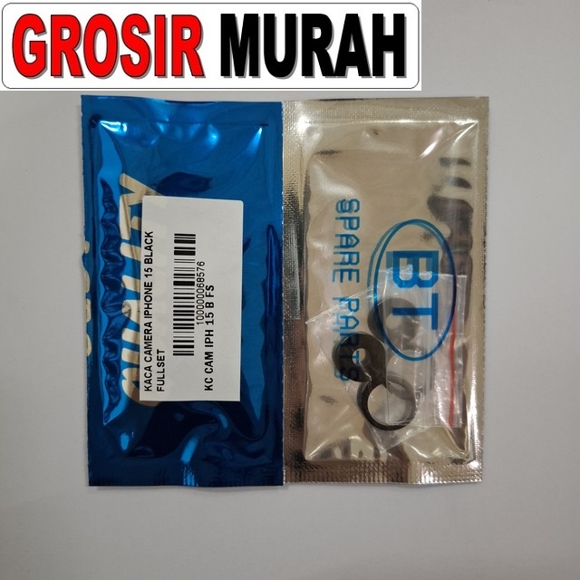 Kaca Camera Iphone 15 Black Fullset