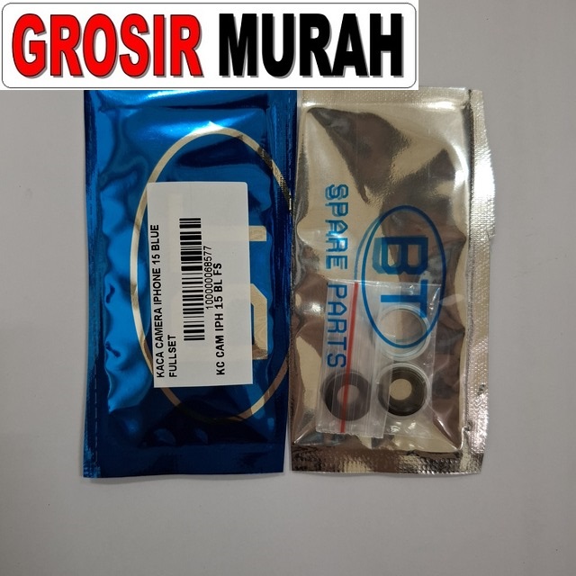 Kaca Camera Iphone 15 Blue Fullset