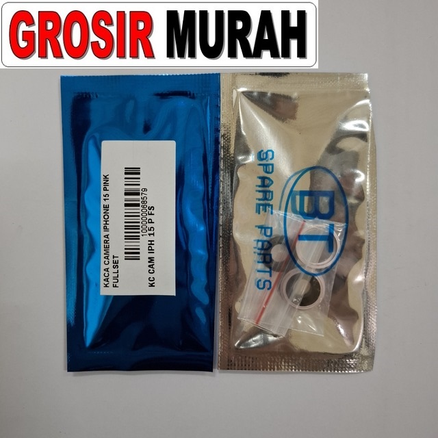 Kaca Camera Iphone 15 Pink Fullset
