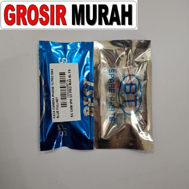 Kaca Camera Iphone 15 Pro Max Blue Fullset