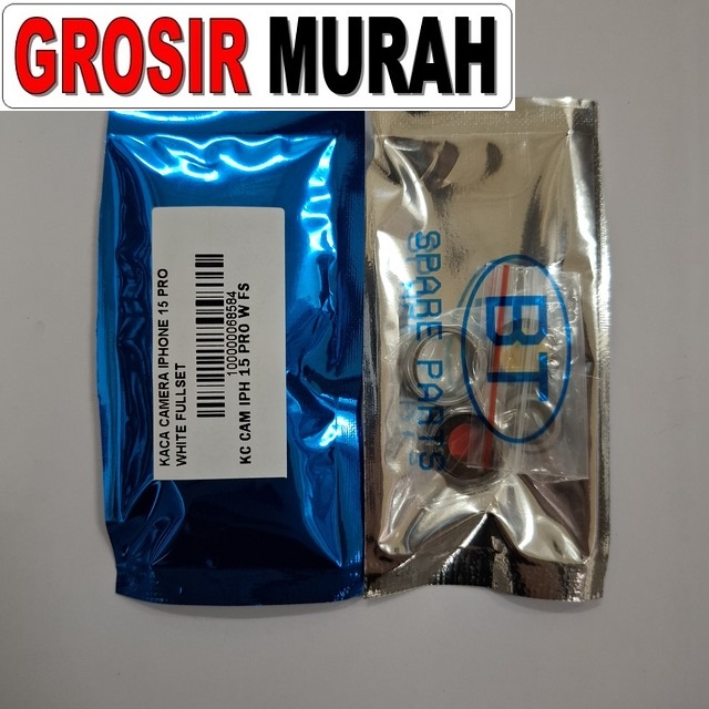 Kaca Camera Iphone 15 Pro White Fullset