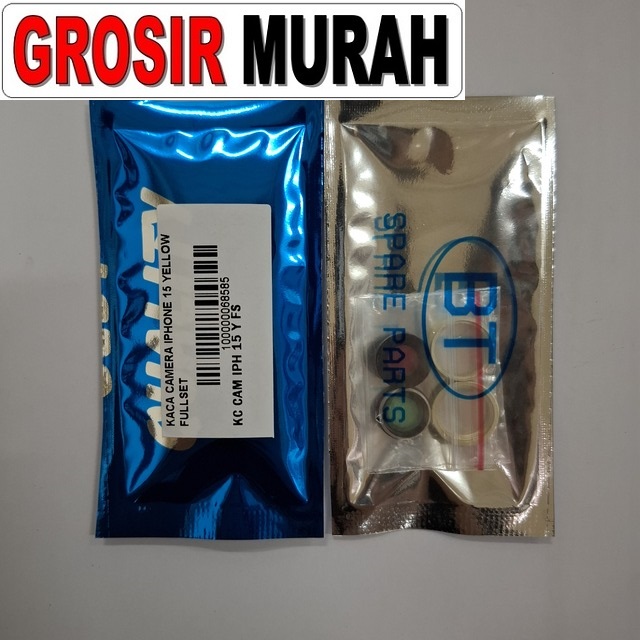 Kaca Camera Iphone 15 Yellow Fullset