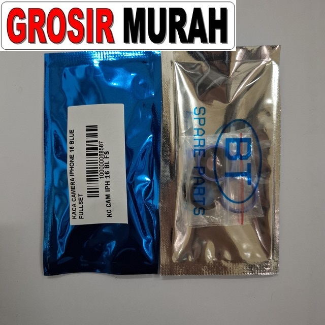 Kaca Camera Iphone 16 Blue Fullset