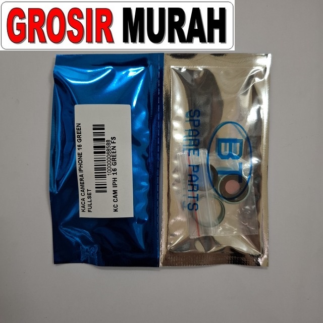 Kaca Camera Iphone 16 Green Fullset