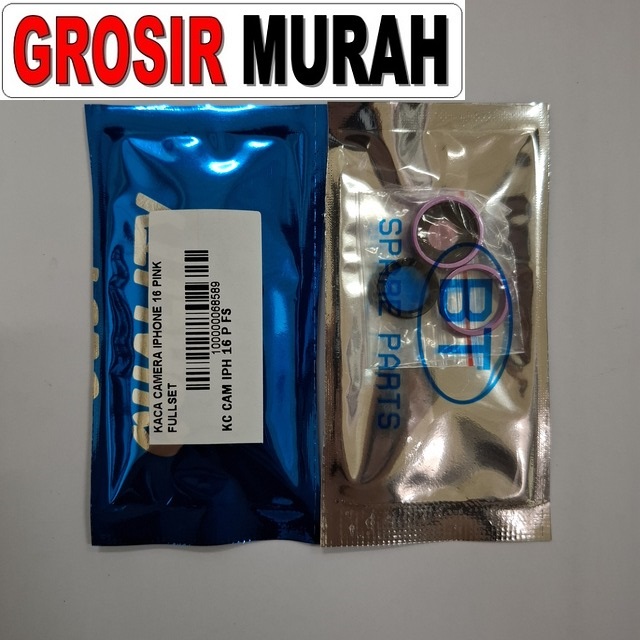 Kaca Camera Iphone 16 Pink Fullset