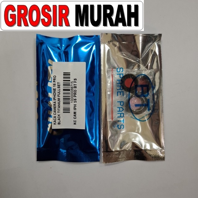 Kaca Camera Iphone 16 Pro Black Titanium Fullset
