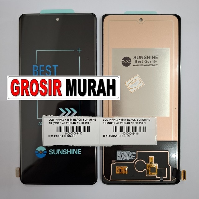 LCD Infinix X6851 Sunshine kompatibel Note 40 Pro 4G 5G X6850 Note 40 Pro Plus 5G Hot 50 Pro Plus Camon 40 Pro