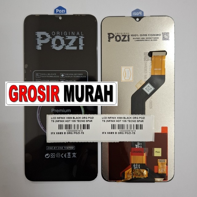 LCD Infinix X689 Org Pozi Hot 10S Tecno Spark 7P