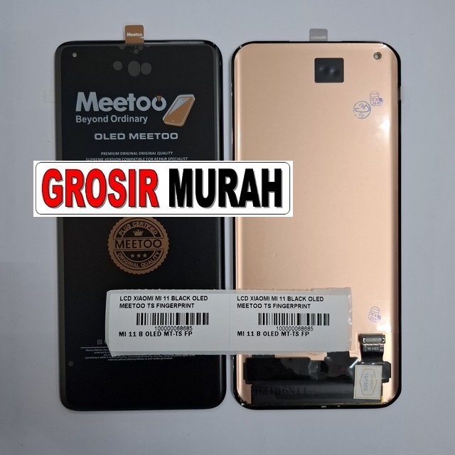 LCD Xiaomi Mi 11 OLED Meetoo Fingerprint Black