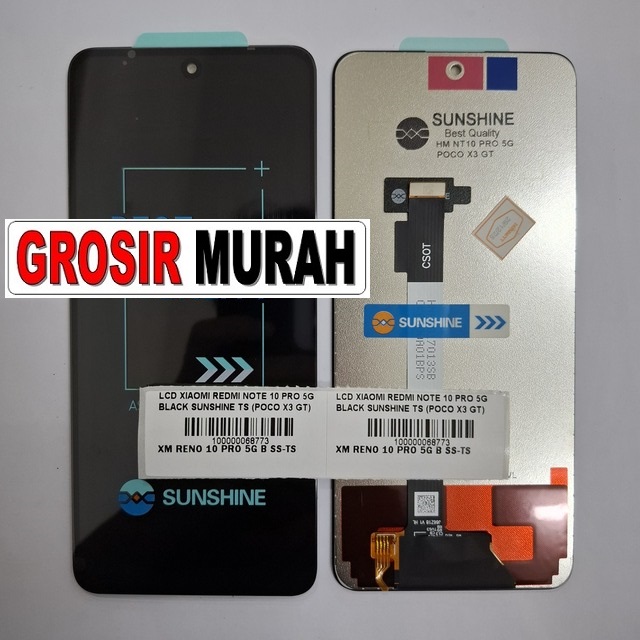 Lcd Xiaomi Redmi Note 10 Pro 5g Black Sunshine Ts (poco X3 Gt)