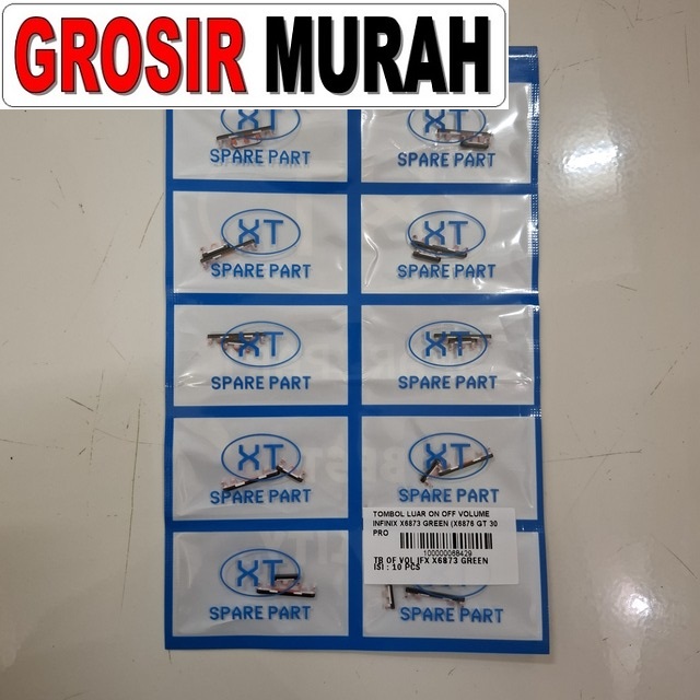Tombol Luar On Off Volume Infinix X6873 X6876 GT 30 Pro 5G GT 30 5G Green