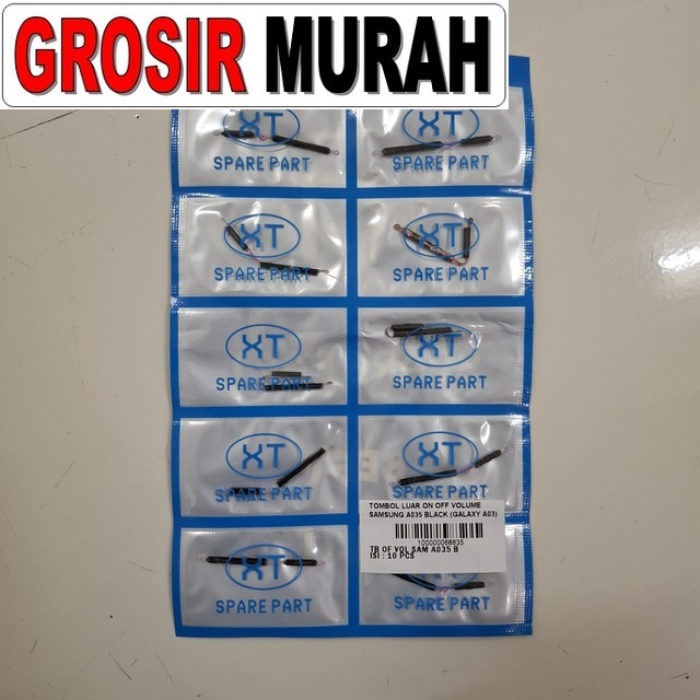 Tombol Luar On Off Volume Samsung A035 Galaxy A03 Black