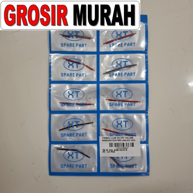 Tombol Luar On Off Volume Samsung A035 Galaxy A03 Red