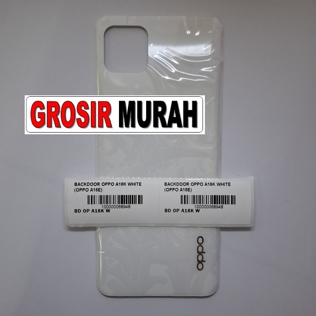 Backdoor Oppo A16K A16E White