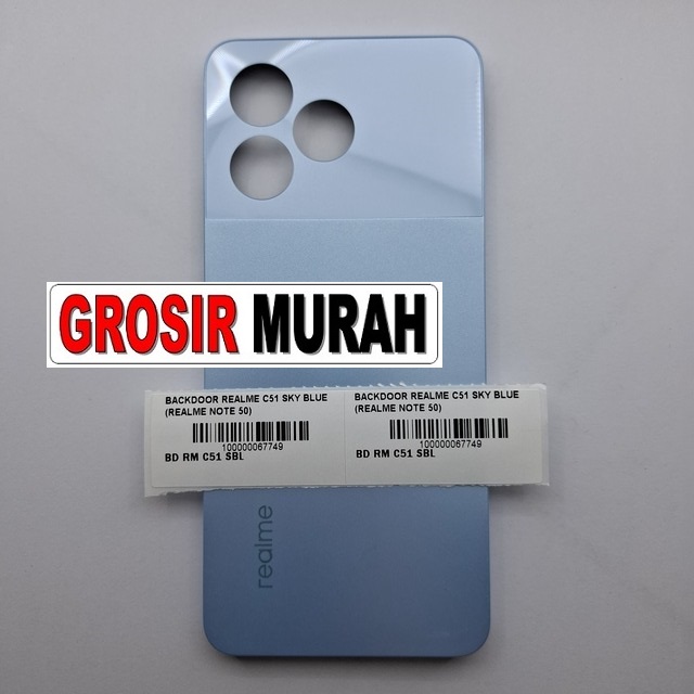 Backdoor Realme C51 Sky Blue Realme Note 50