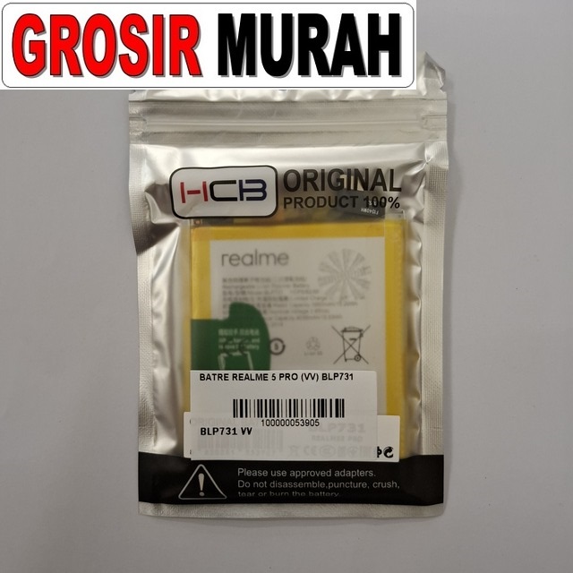 Batre Realme 5 Pro BLP731 VV