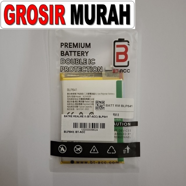 Batre Realme 8 BLP841 BT-ACC