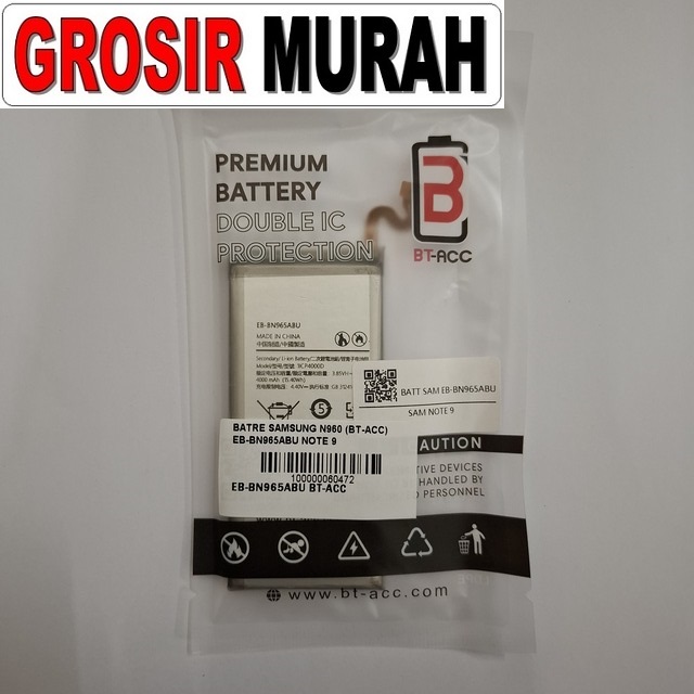 Batre Samsung N960 BT-ACC EB-BN965ABU Note 9