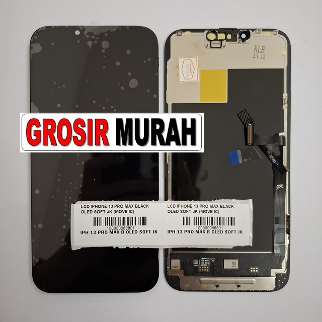 LCD iPhone 13 Pro Max OLED Soft JK Move IC warna hitam