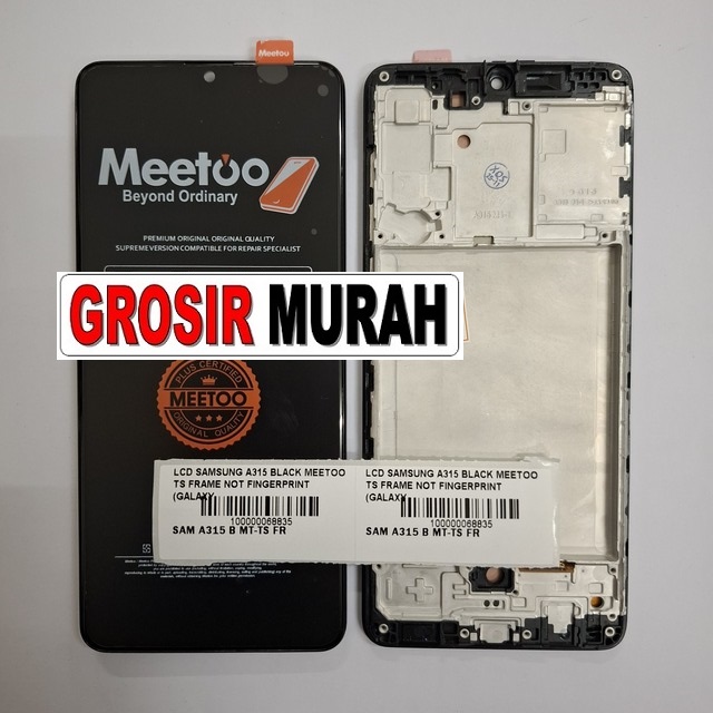 LCD Samsung A315 Meetoo Frame Not Fingerprint Galaxy A31 Black