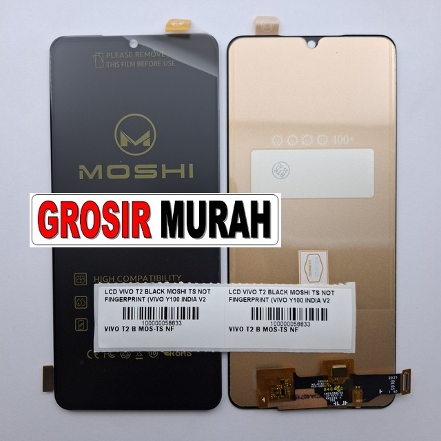 LCD Vivo T2 Moshi Not Fingerprint Vivo Y100 India V2239