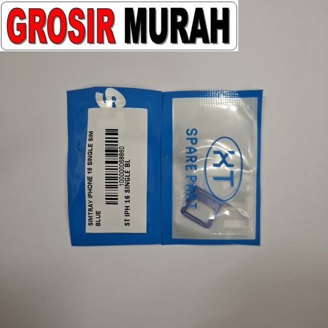 Simtray iPhone 16 Single SIM Warna Biru