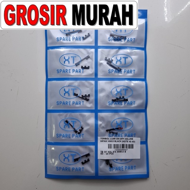 Tombol Luar On Off Volume Infinix X6853 Note 40 4G Black