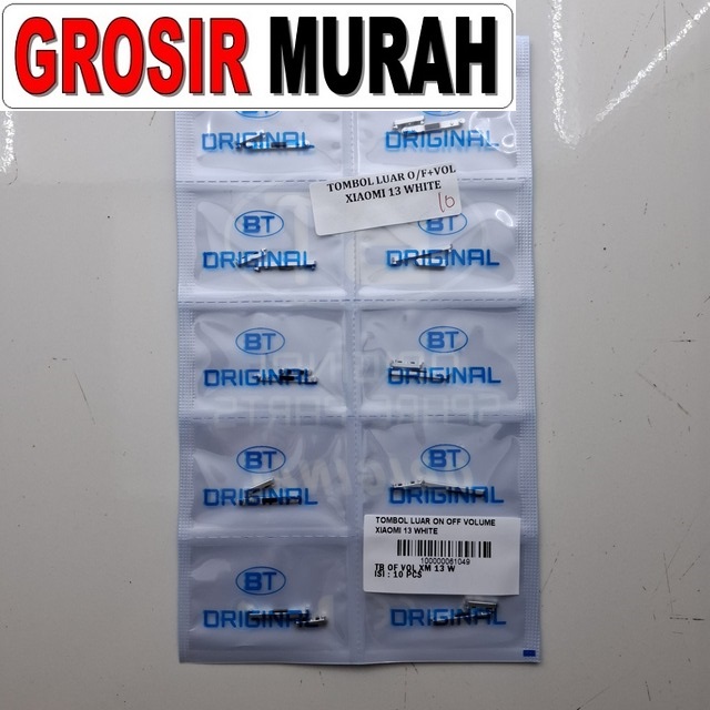 Tombol Luar On Off Volume Xiaomi 13 White
