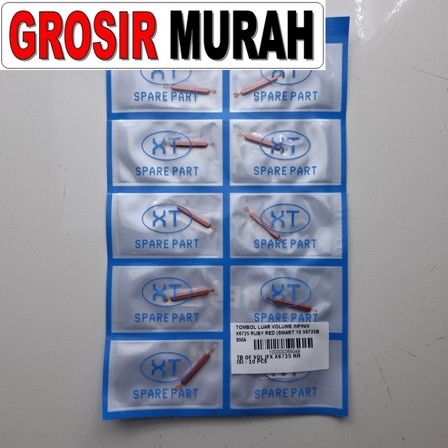 Tombol Luar Volume Infinix X6725 Ruby Red (smart 10 X6725b Smart 10 Plus)