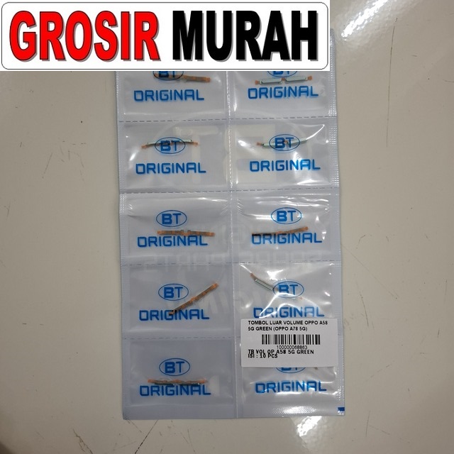 Tombol Luar Volume Oppo A58 5G A78 5G Warna Hijau