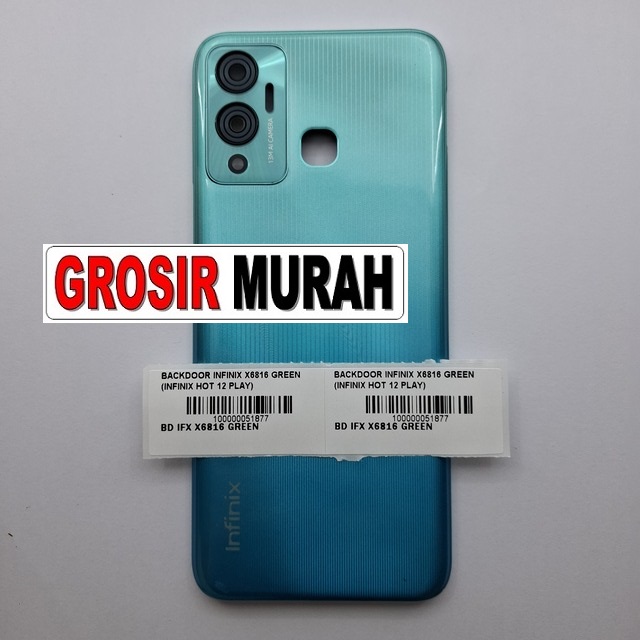 Backdoor Infinix X6816 Green (infinix Hot 12 Play)